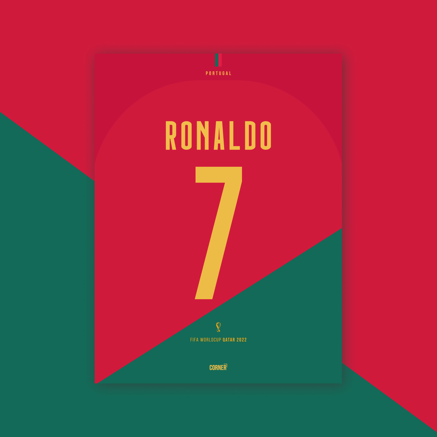 Cuadro camiseta Cristiano Ronaldo Portugal