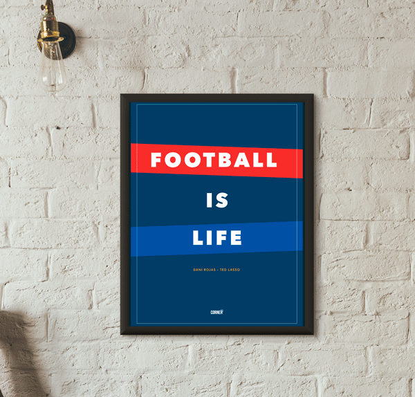 Cuadro “Football is life” serie Ted Lasso
