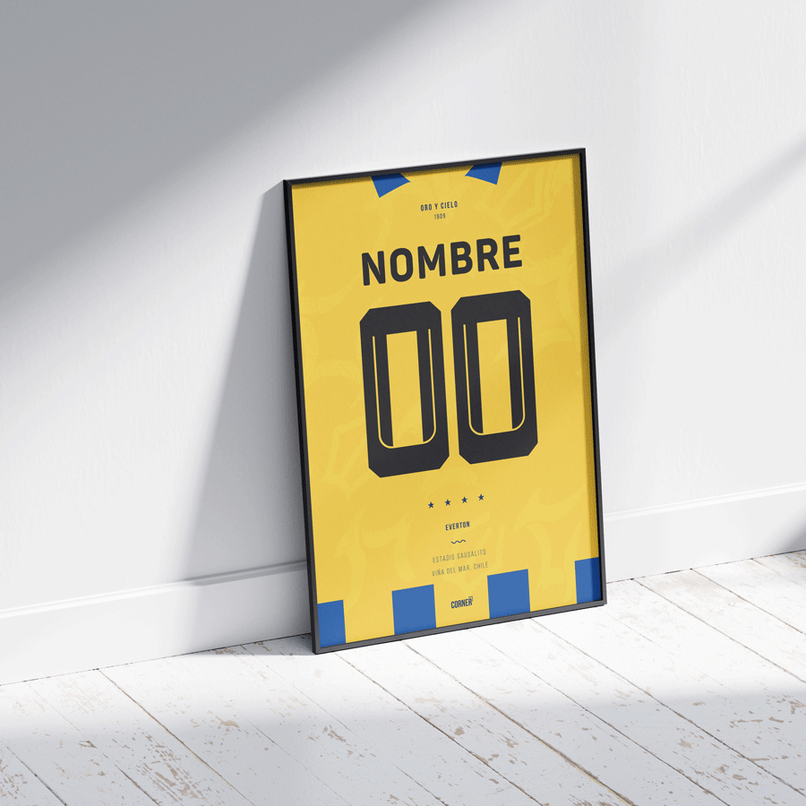 Cuadro personalizado camiseta Everton de Viña del Mar