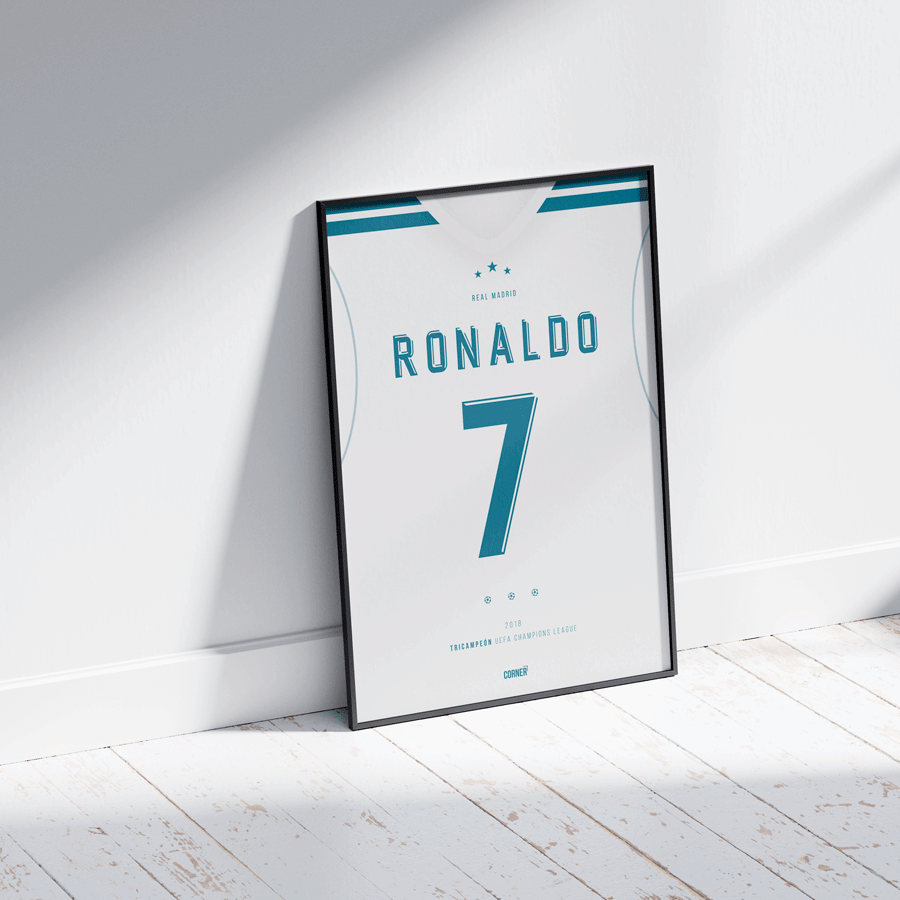 Cuadro camiseta Cristiano Ronaldo Real Madrid