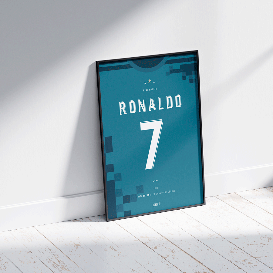 Cuadro camiseta Cristiano Ronaldo Real Madrid