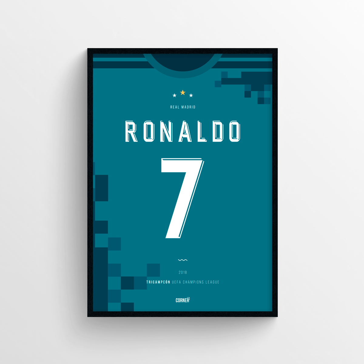 Cuadro camiseta Cristiano Ronaldo Real Madrid