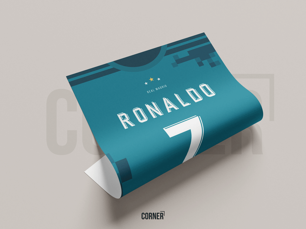 Cuadro camiseta Cristiano Ronaldo Real Madrid