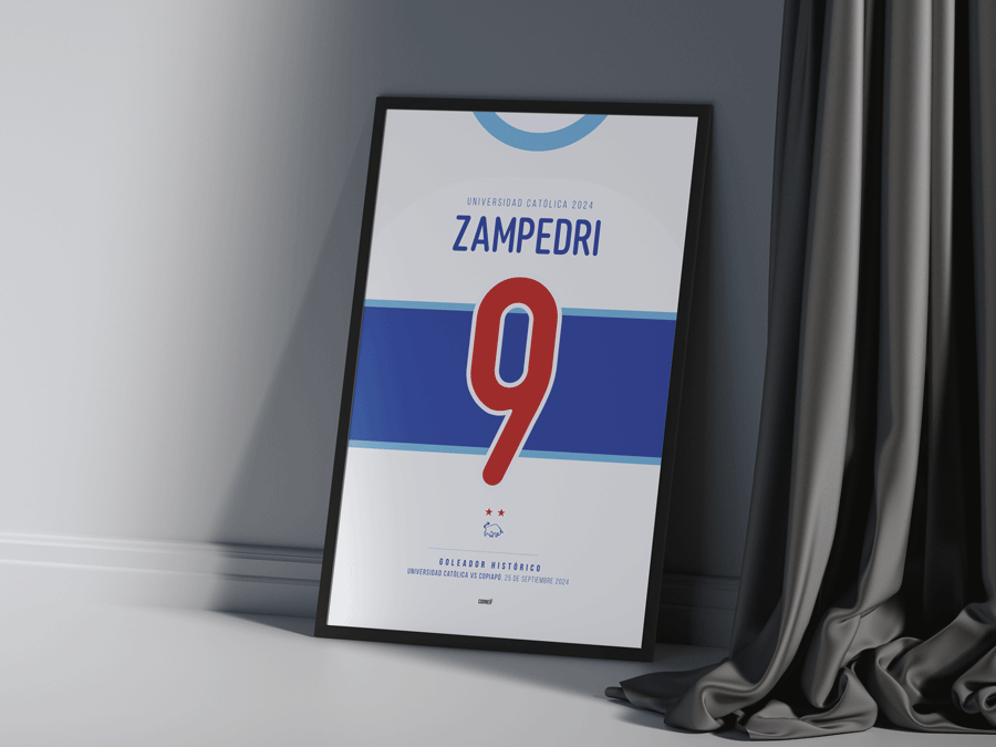 Cuadro camiseta Zampedri Universidad Católica 2024