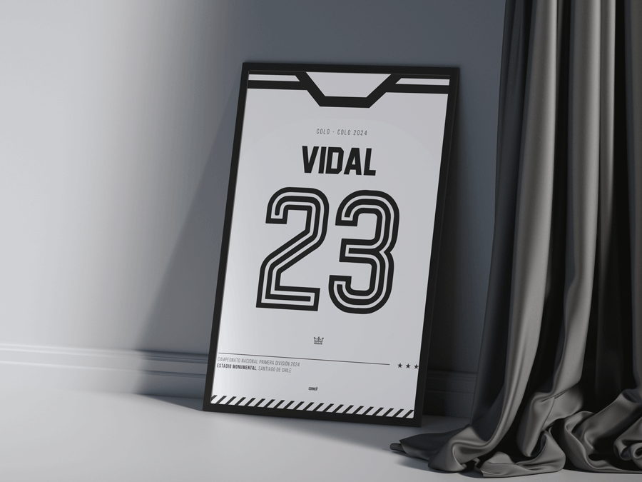 Cuadro camiseta Vidal Colo-Colo 2024