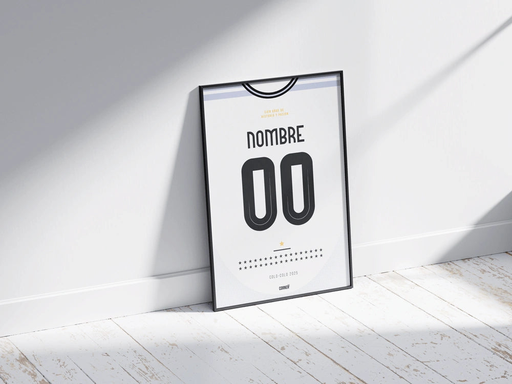 Cuadro personalizado camiseta Colo-Colo 2025