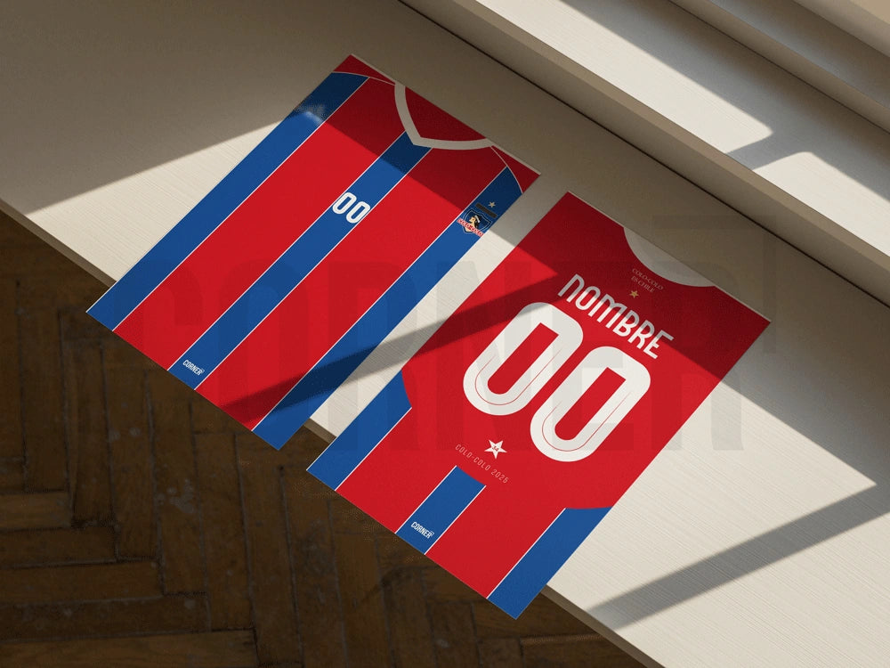 Cuadro personalizado camiseta Colo-Colo 2025