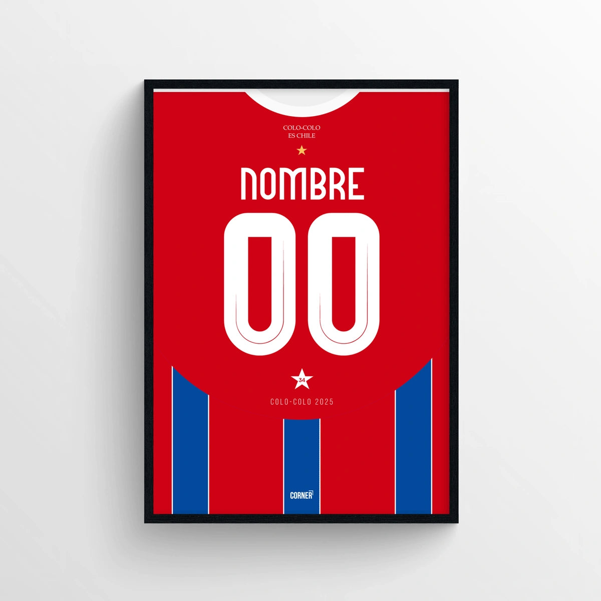 Cuadro personalizado camiseta Colo-Colo 2025