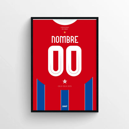 Cuadro personalizado camiseta Colo-Colo 2025