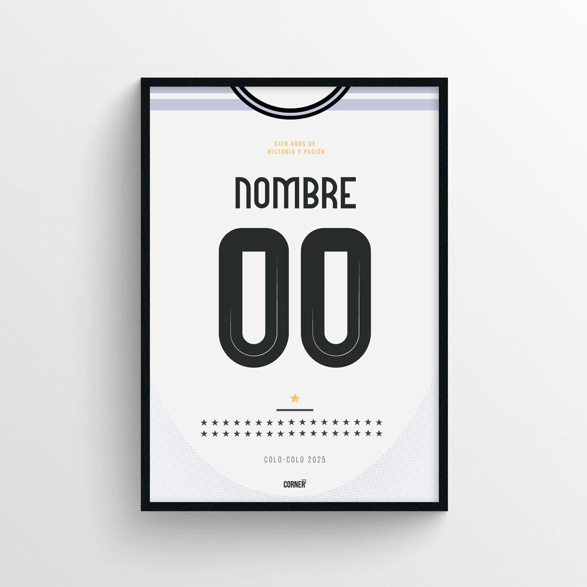 Cuadro personalizado camiseta Colo-Colo 2025