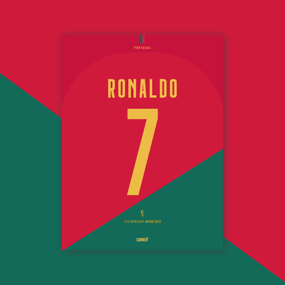 Cuadro camiseta Cristiano Ronaldo Portugal