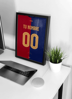 Cuadro personalizado camiseta Barcelona