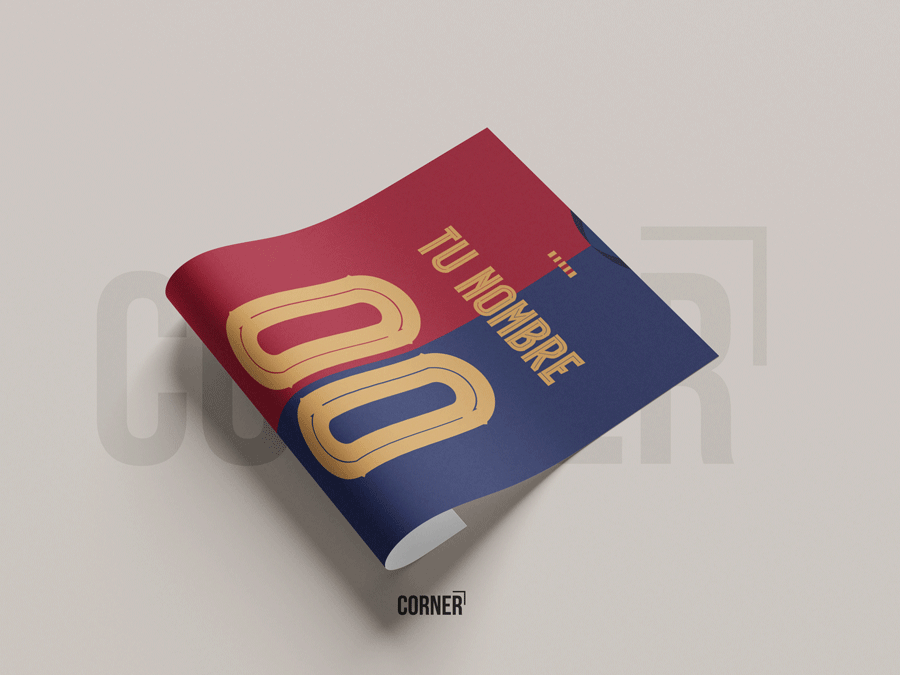 Cuadro personalizado camiseta Barcelona