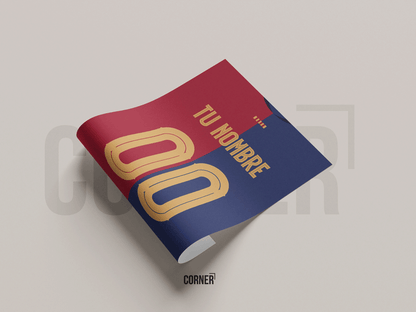 Cuadro personalizado camiseta Barcelona