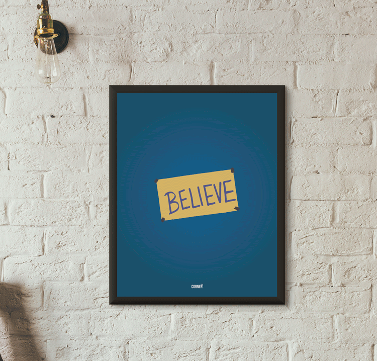 Cuadro "Believe" serie Ted Lasso