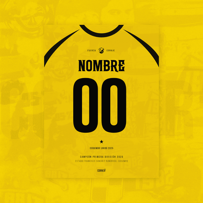 Cuadro personalizado camiseta Coquimbo Unido