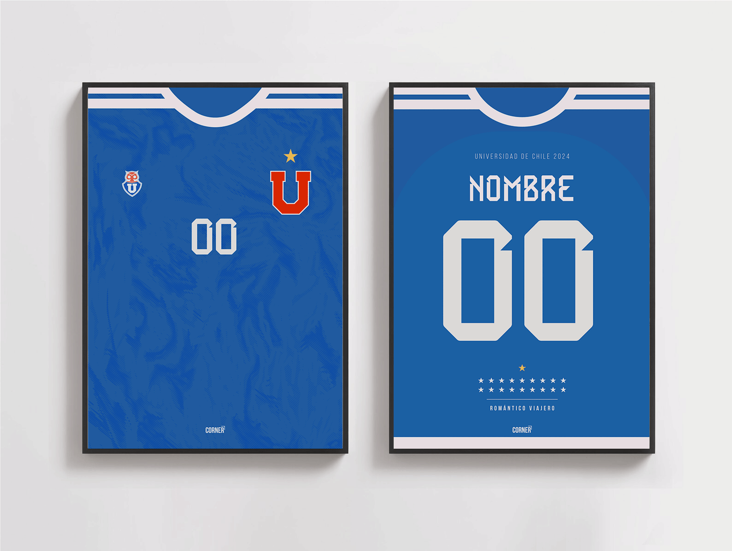 Cuadro camiseta personalizada Universidad de Chile 2024