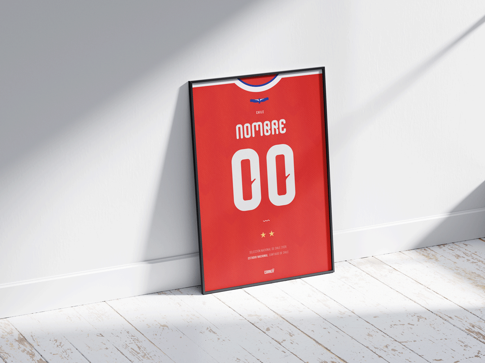 Cuadro personalizado camiseta Chile 2026