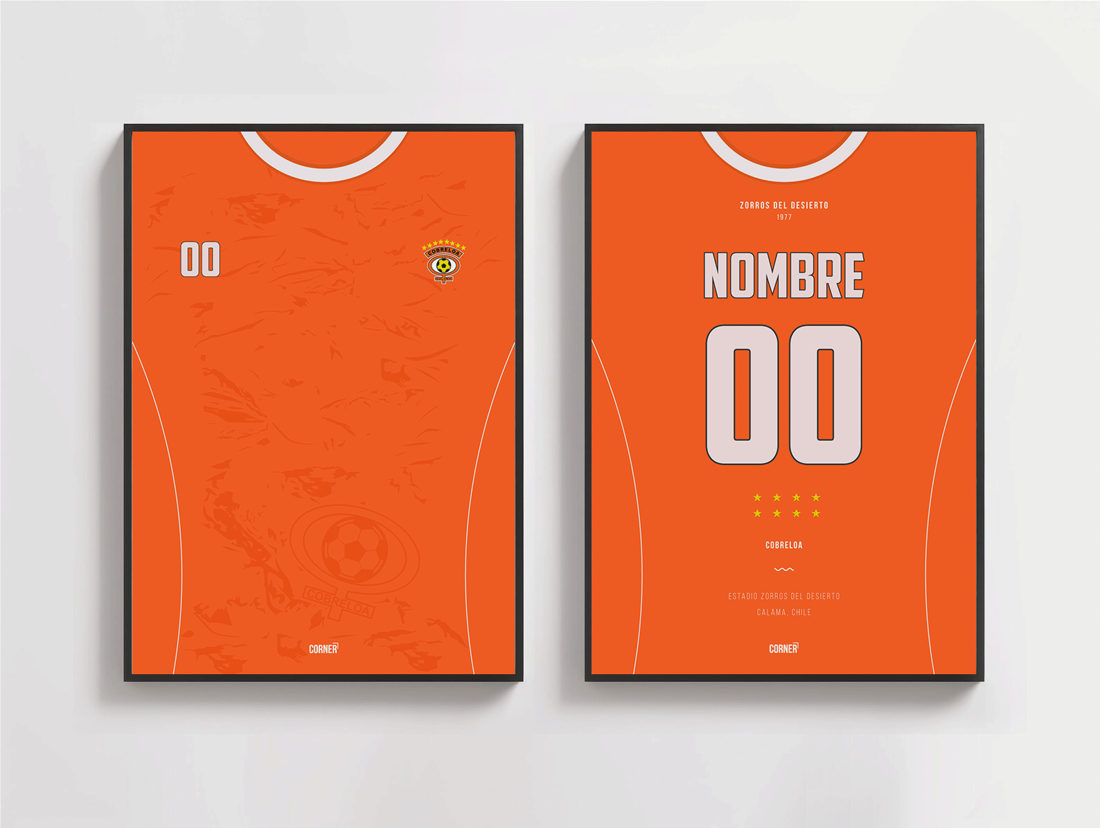 Cuadro personalizado camiseta Cobreloa 2025