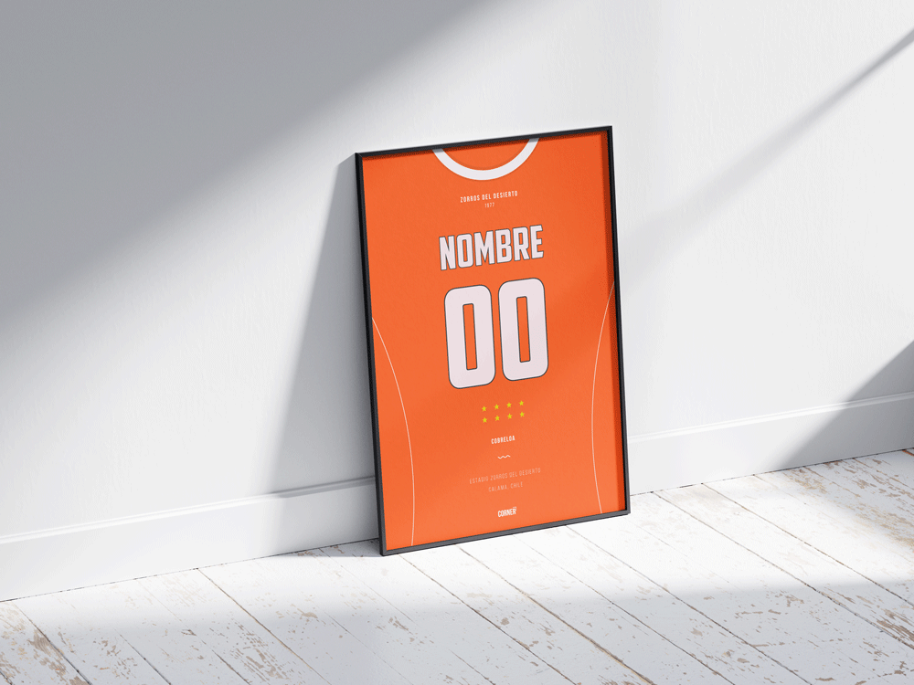 Cuadro personalizado camiseta Cobreloa 2025