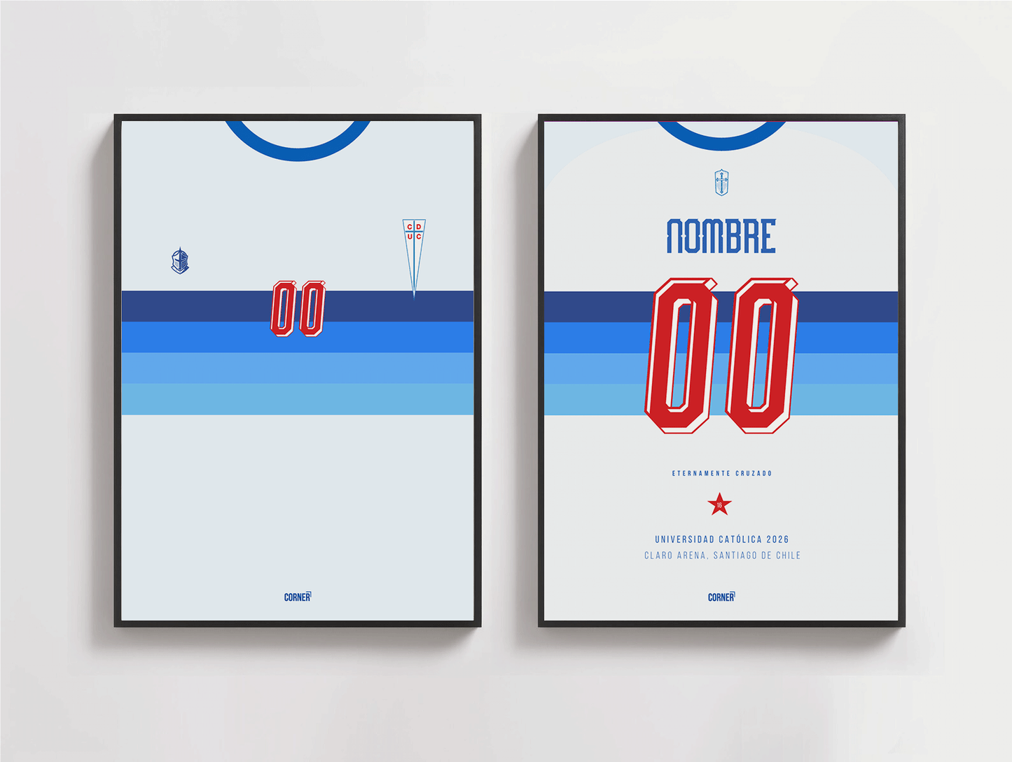 Cuadro personalizado camiseta Universidad Católica 2026