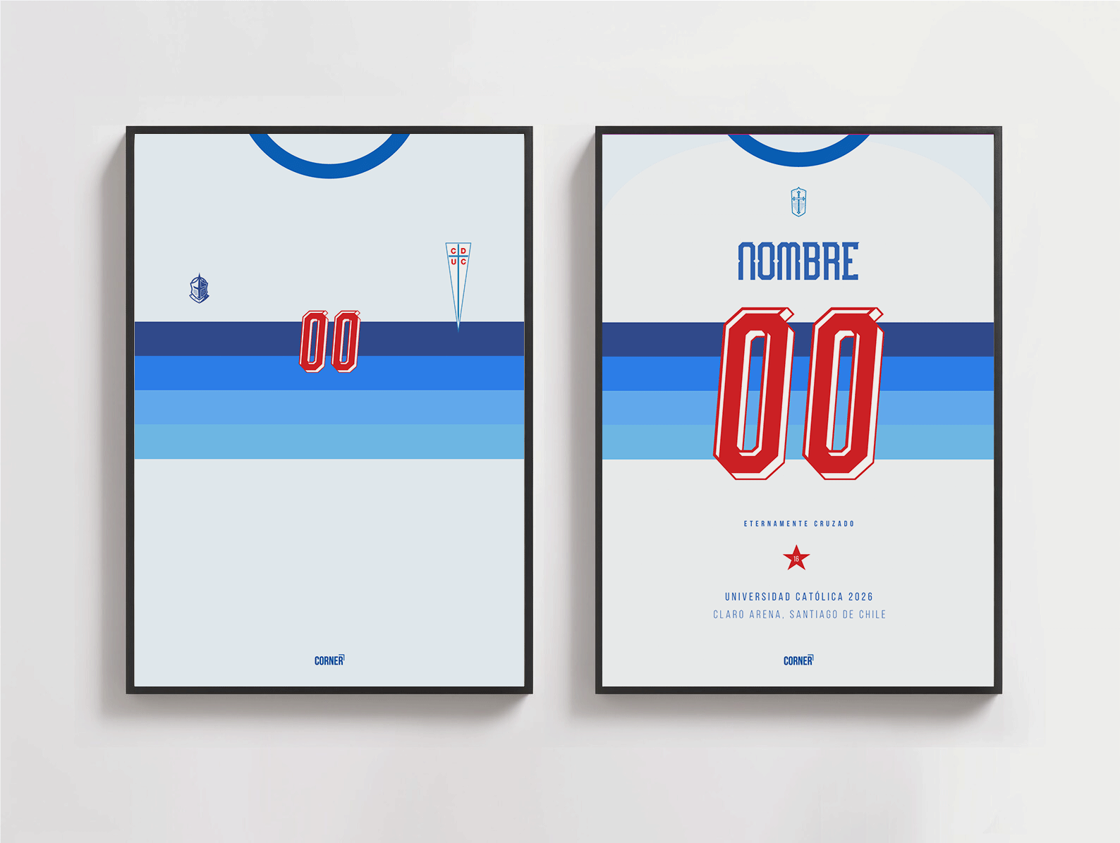 Cuadro personalizado camiseta Universidad Católica 2026