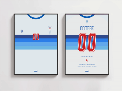 Cuadro personalizado camiseta Universidad Católica 2026