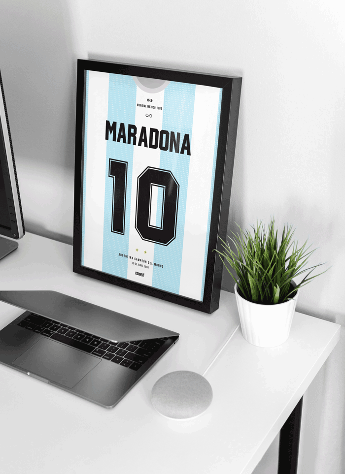 Cuadro Maradona campeón del mundo