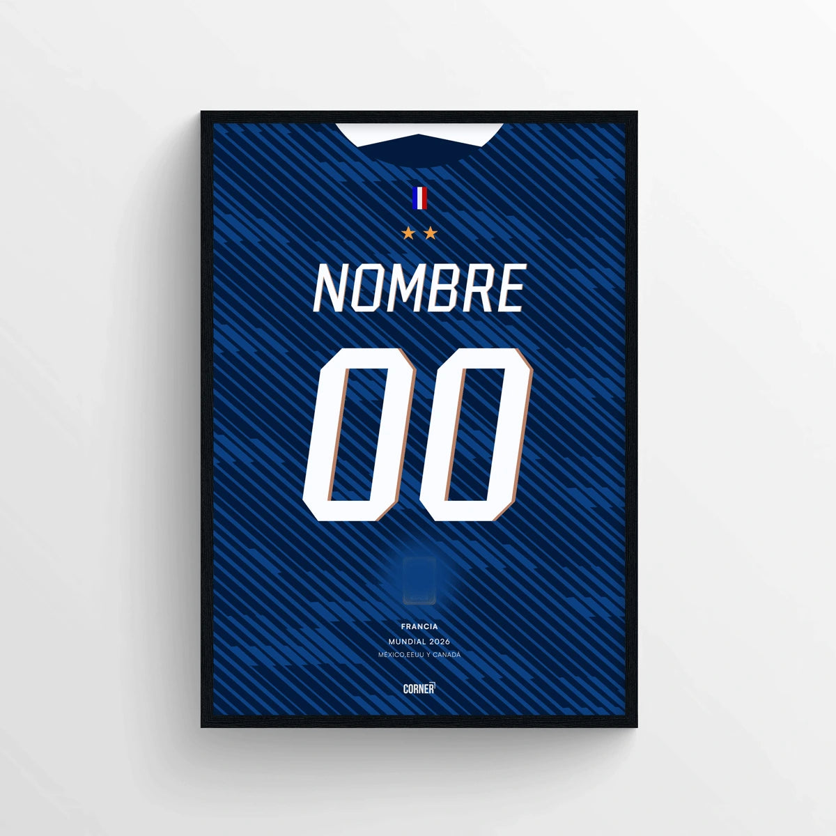 Cuadro personalizado camiseta Francia 2026