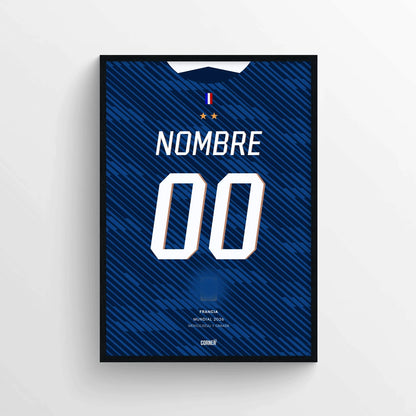 Cuadro personalizado camiseta Francia 2026