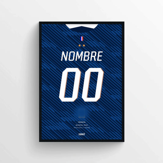 Cuadro personalizado camiseta Francia 2026