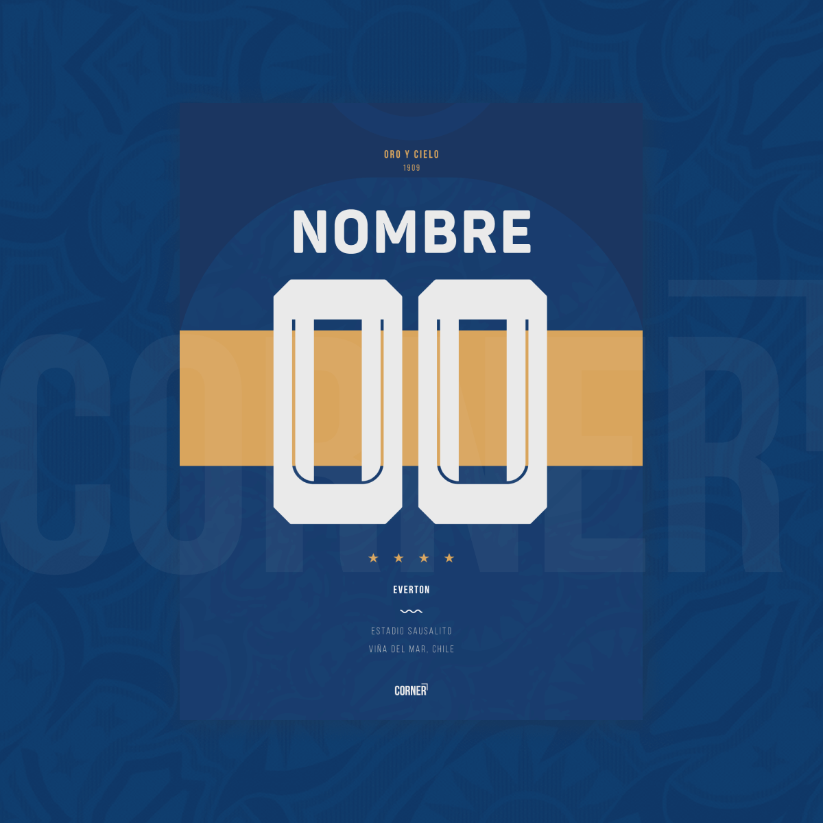 Cuadro personalizado camiseta Everton de Viña del Mar