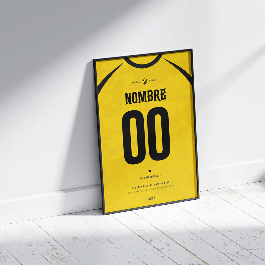 Cuadro personalizado camiseta Coquimbo Unido
