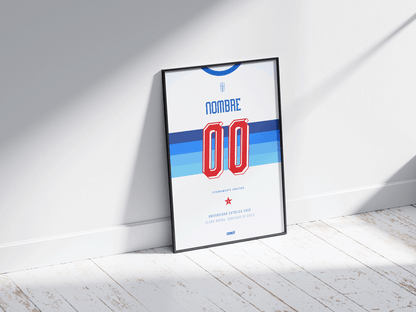 Cuadro personalizado camiseta Universidad Católica 2026