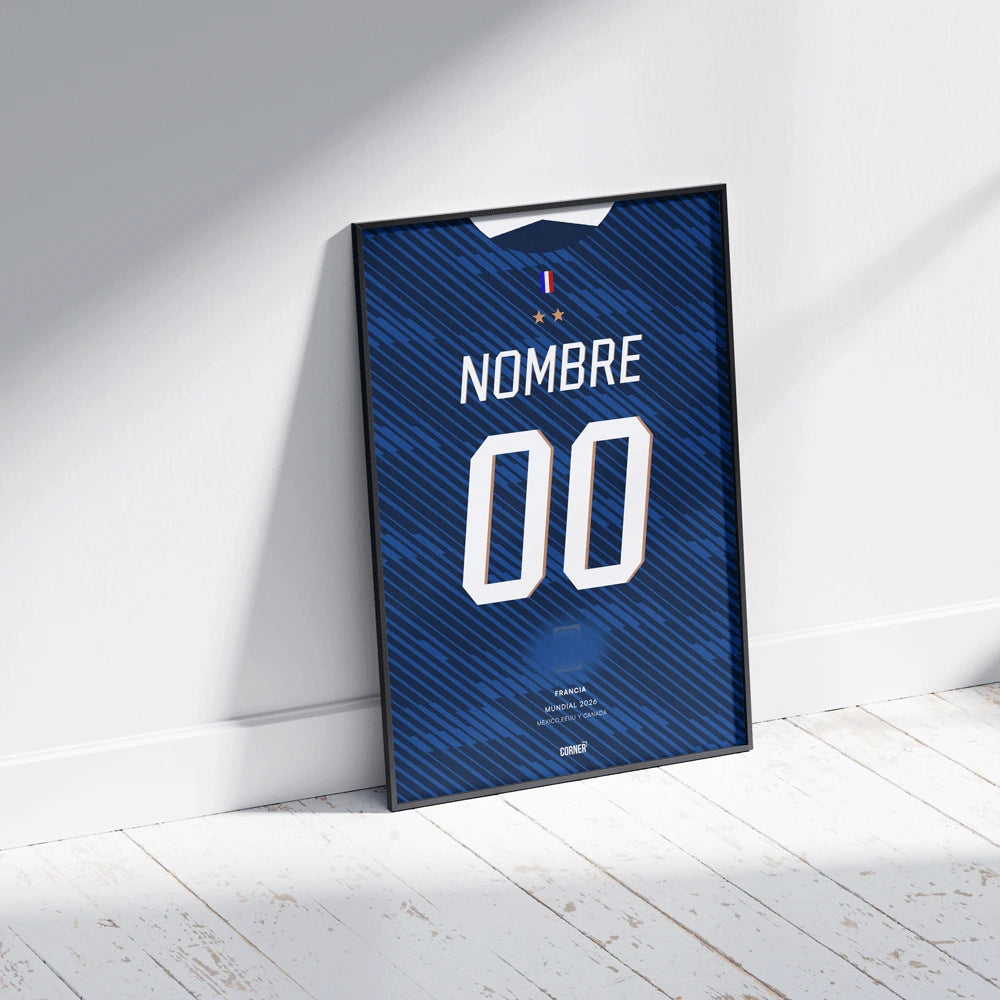 Cuadro personalizado camiseta Francia 2026