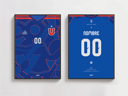 Cuadro personalizado camiseta Universidad de Chile 2026