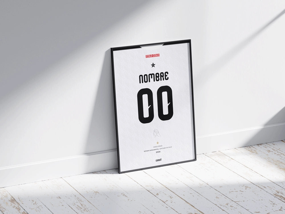Cuadro personalizado camiseta Colo-Colo 2026