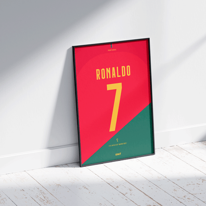 Cuadro camiseta Cristiano Ronaldo Portugal