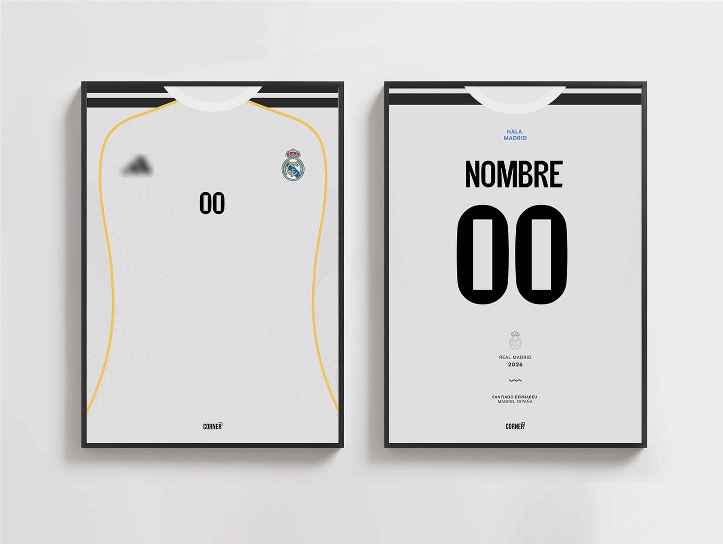Cuadro personalizado camiseta Real Madrid 2026