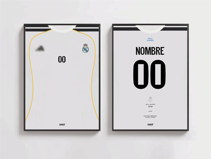 Cuadro personalizado camiseta Real Madrid 2026