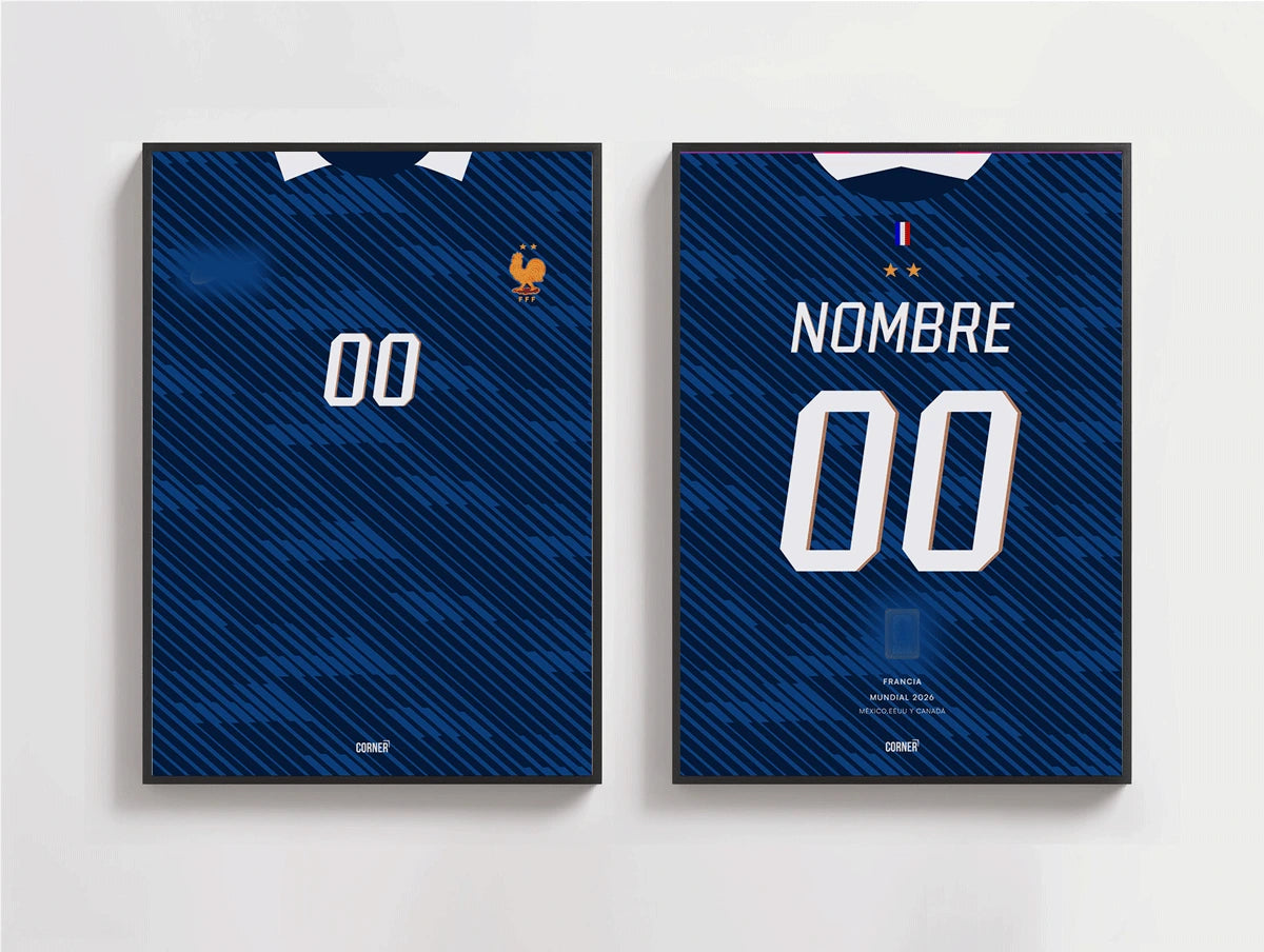 Cuadro personalizado camiseta Francia 2026