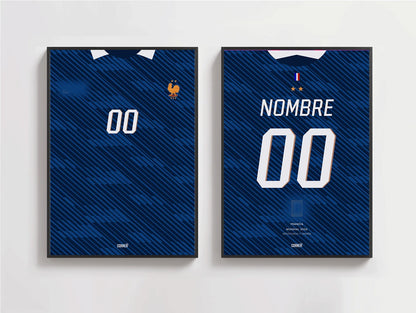 Cuadro personalizado camiseta Francia 2026