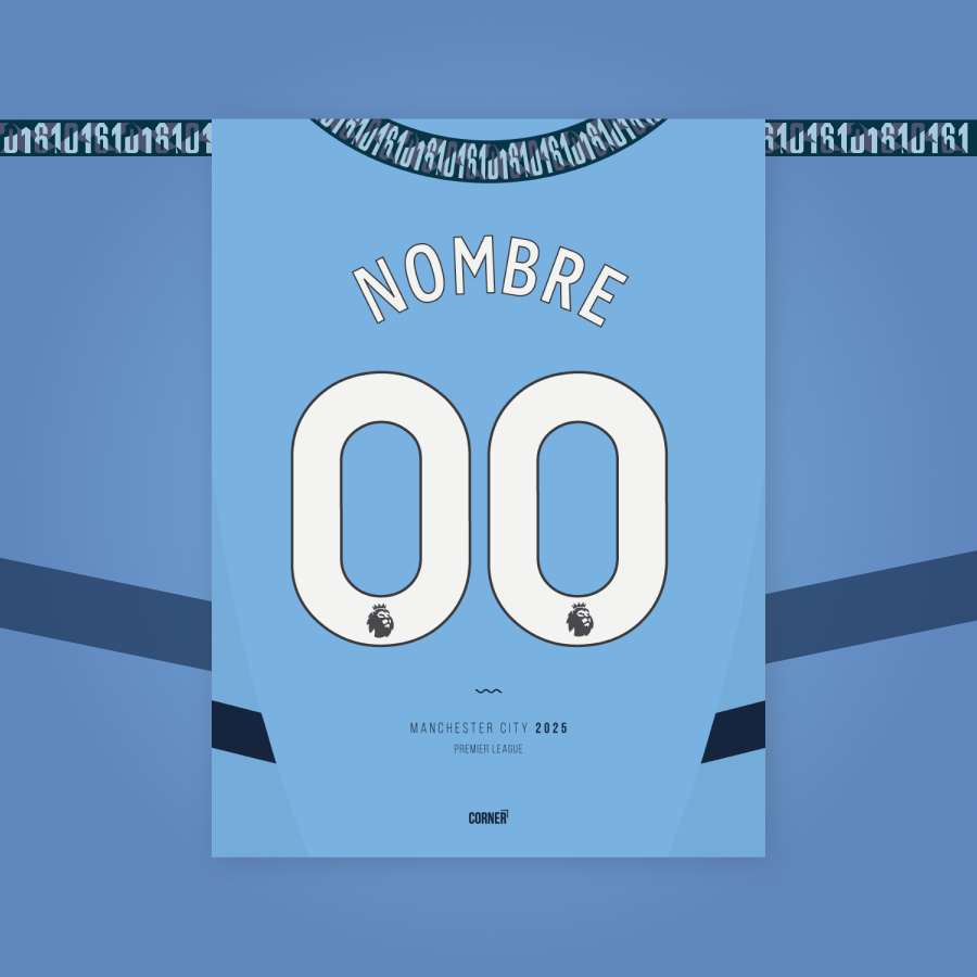 Cuadro personalizado camiseta Manchester City