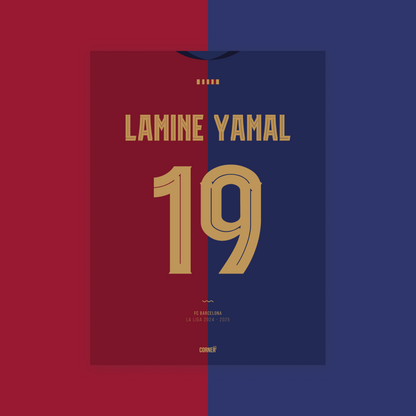 Cuadro Lamine Yamal Barcelona 2024/2025