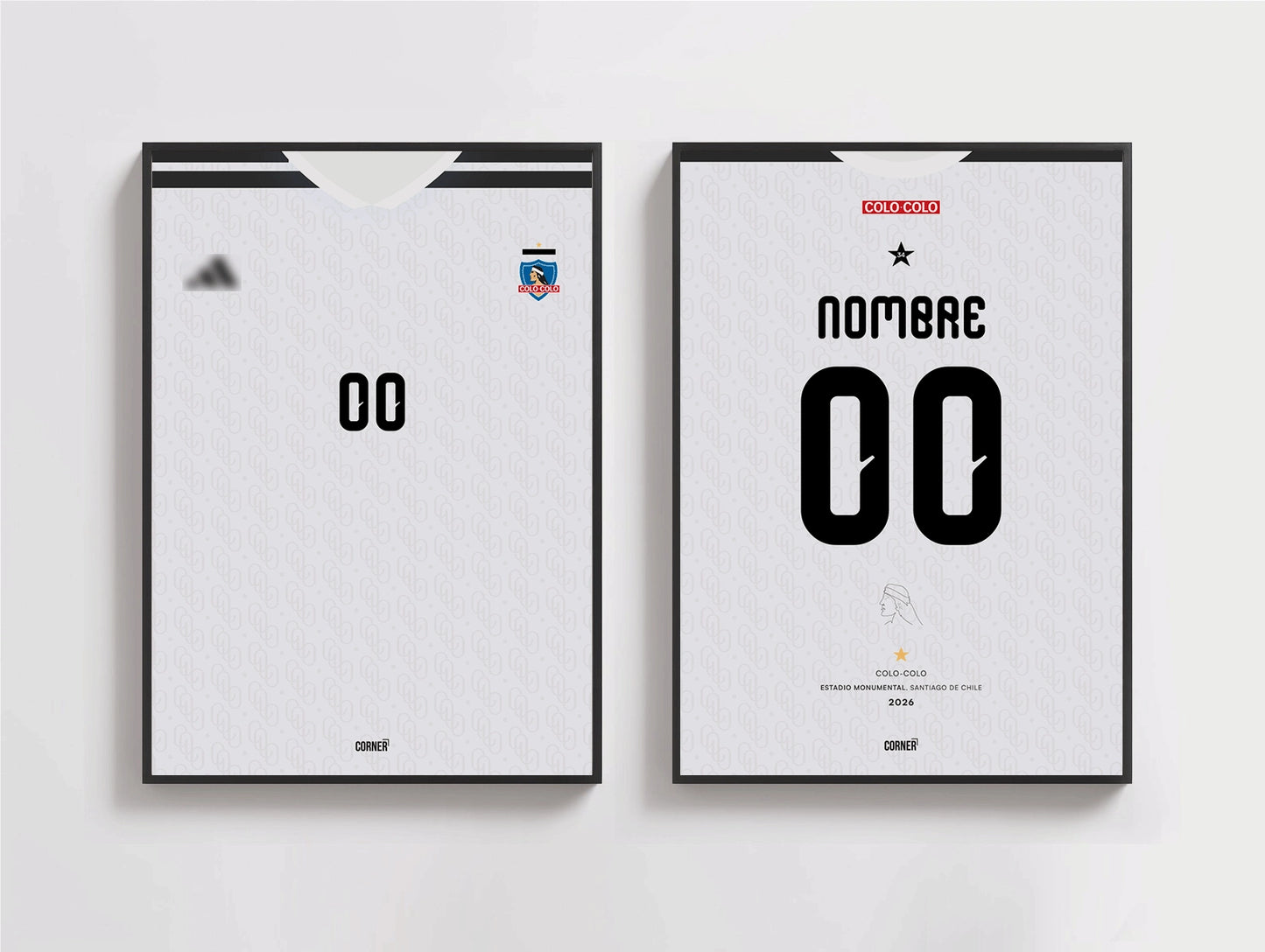 Cuadro personalizado camiseta Colo-Colo 2026