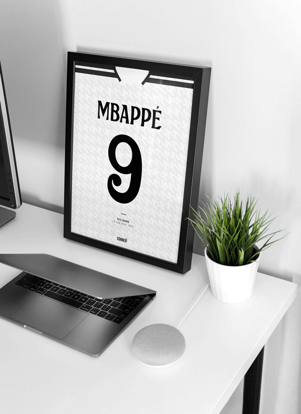 Cuadro camiseta Mbappé Real Madrid 2024/2025