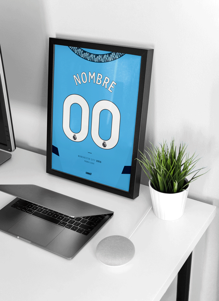 Cuadro personalizado camiseta Manchester City