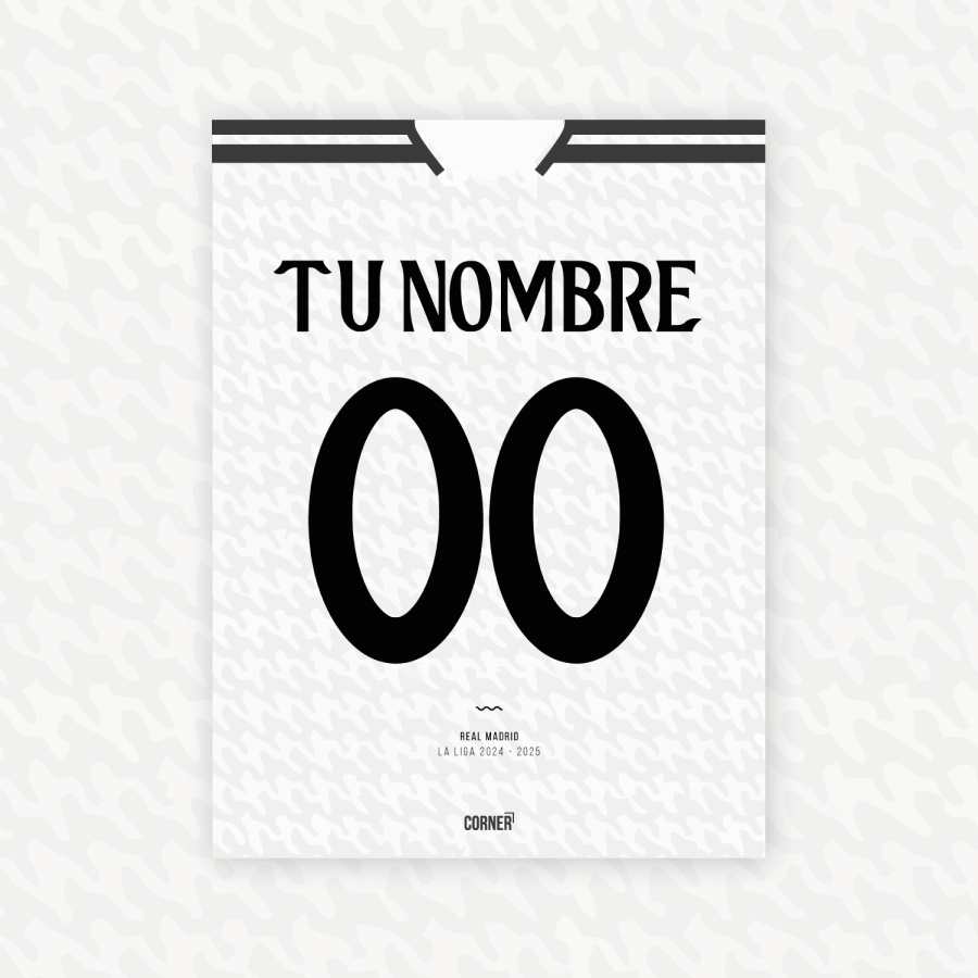 Cuadro personalizado camiseta Real Madrid