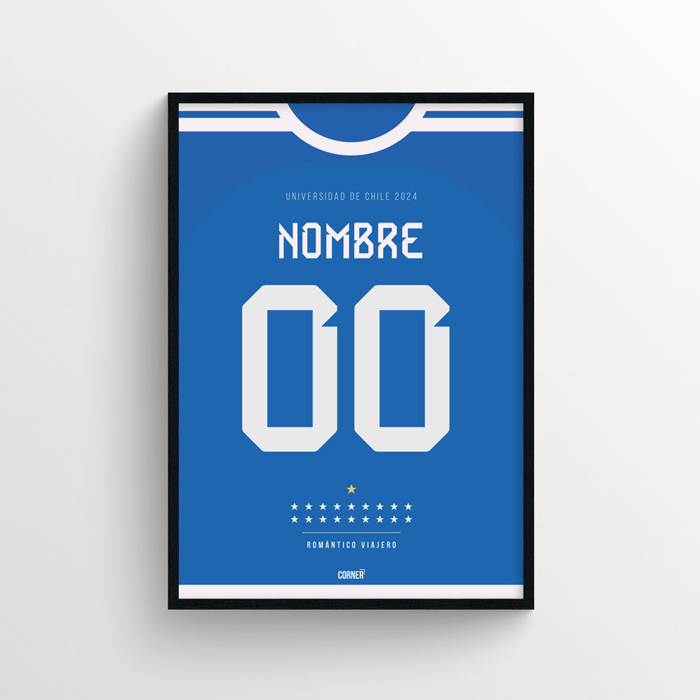 Cuadro camiseta personalizada Universidad de Chile 2024