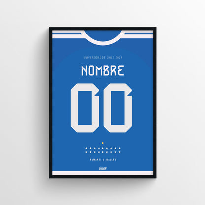 Cuadro camiseta personalizada Universidad de Chile 2024